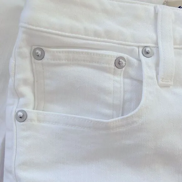 Madewell NWT Curvy Kick Out Crop Jeans Size 29 in Pure White