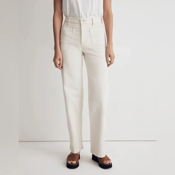 Madewell NWT Perfect Vintage Wide-Leg Jeans Size 32 High Rise in Vintage Canvas