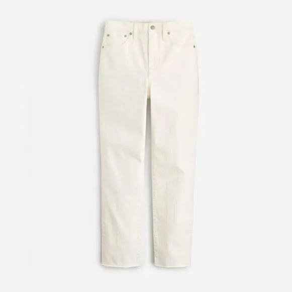 Madewell NWT The Perfect Vintage Jeans Size 25 in Tile White | Raw Hems