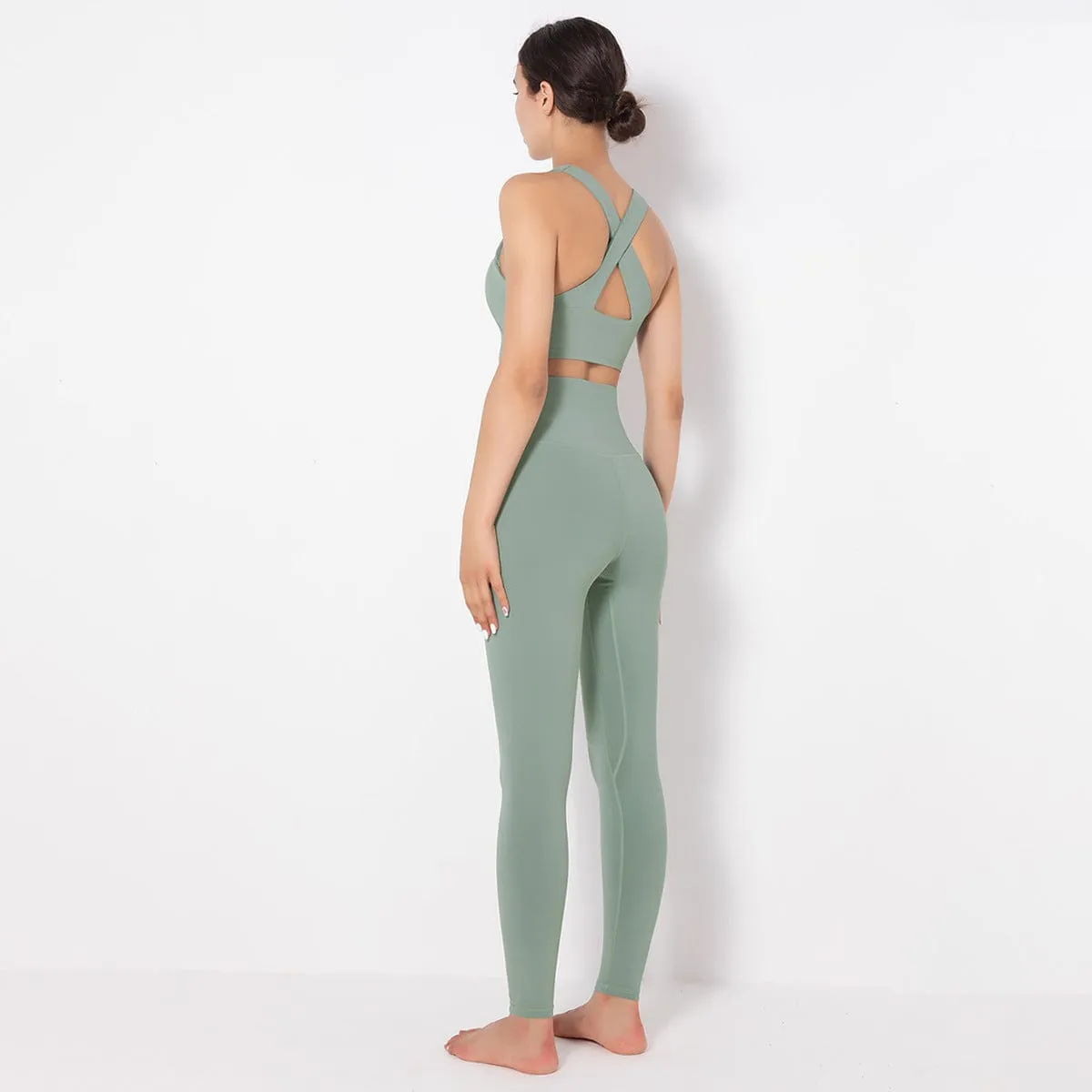 Mass Vest Bra Legging Sports Set