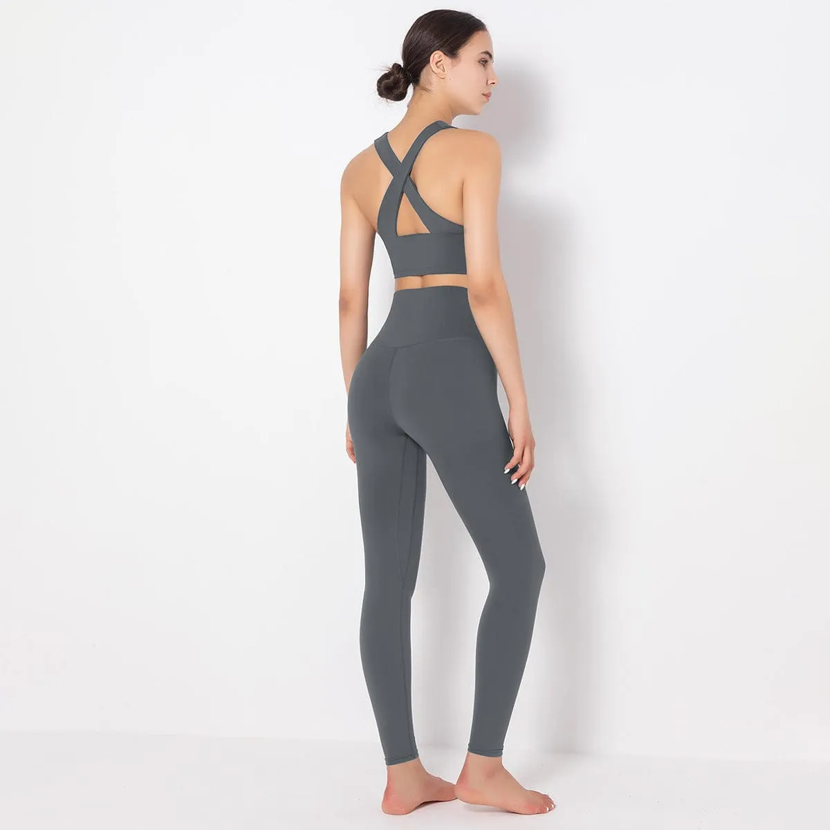 Mass Vest Bra Legging Sports Set