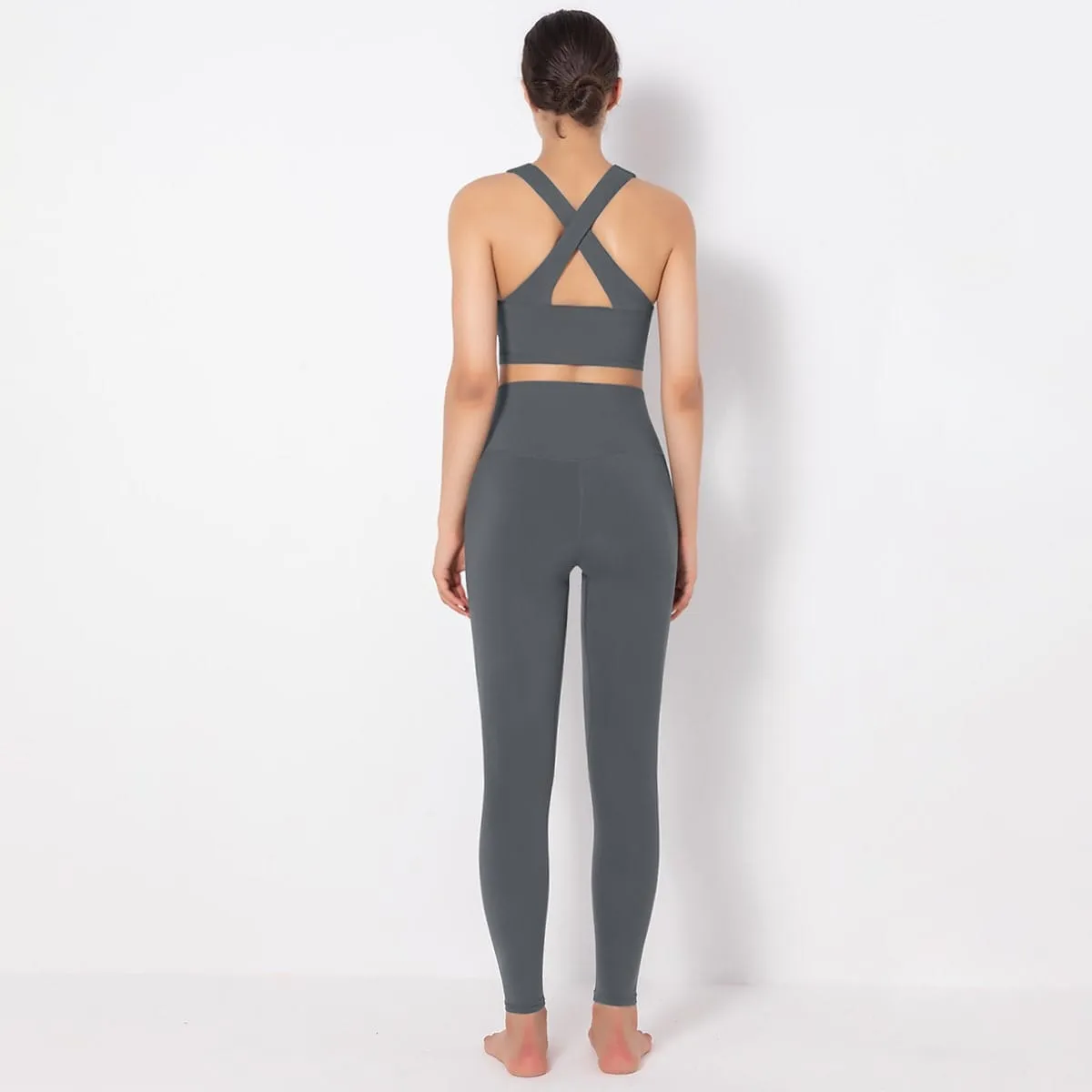 Mass Vest Bra Legging Sports Set