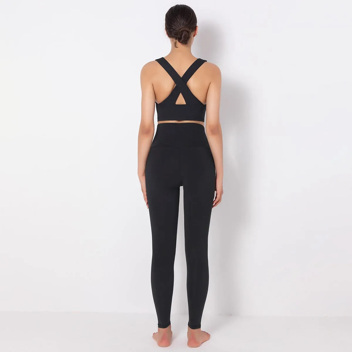 Mass Vest Bra Legging Sports Set