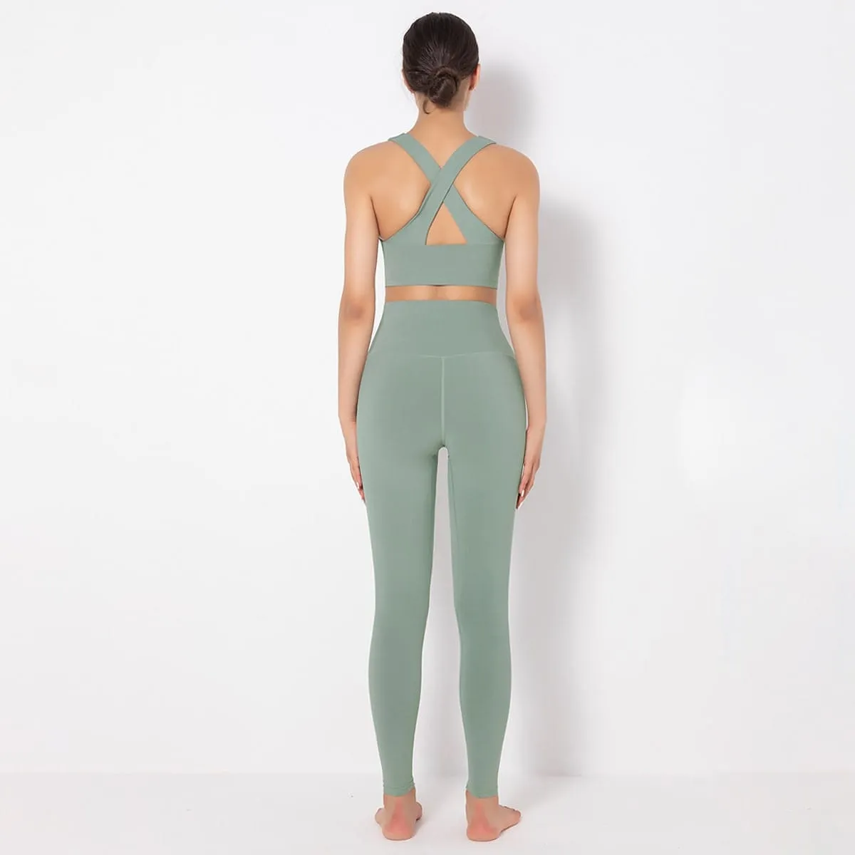 Mass Vest Bra Legging Sports Set