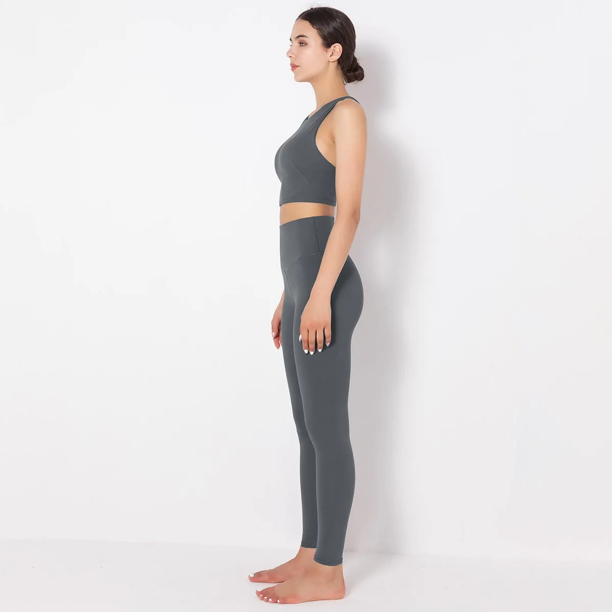 Mass Vest Bra Legging Sports Set