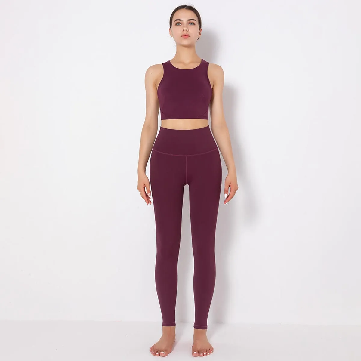 Mass Vest Bra Legging Sports Set