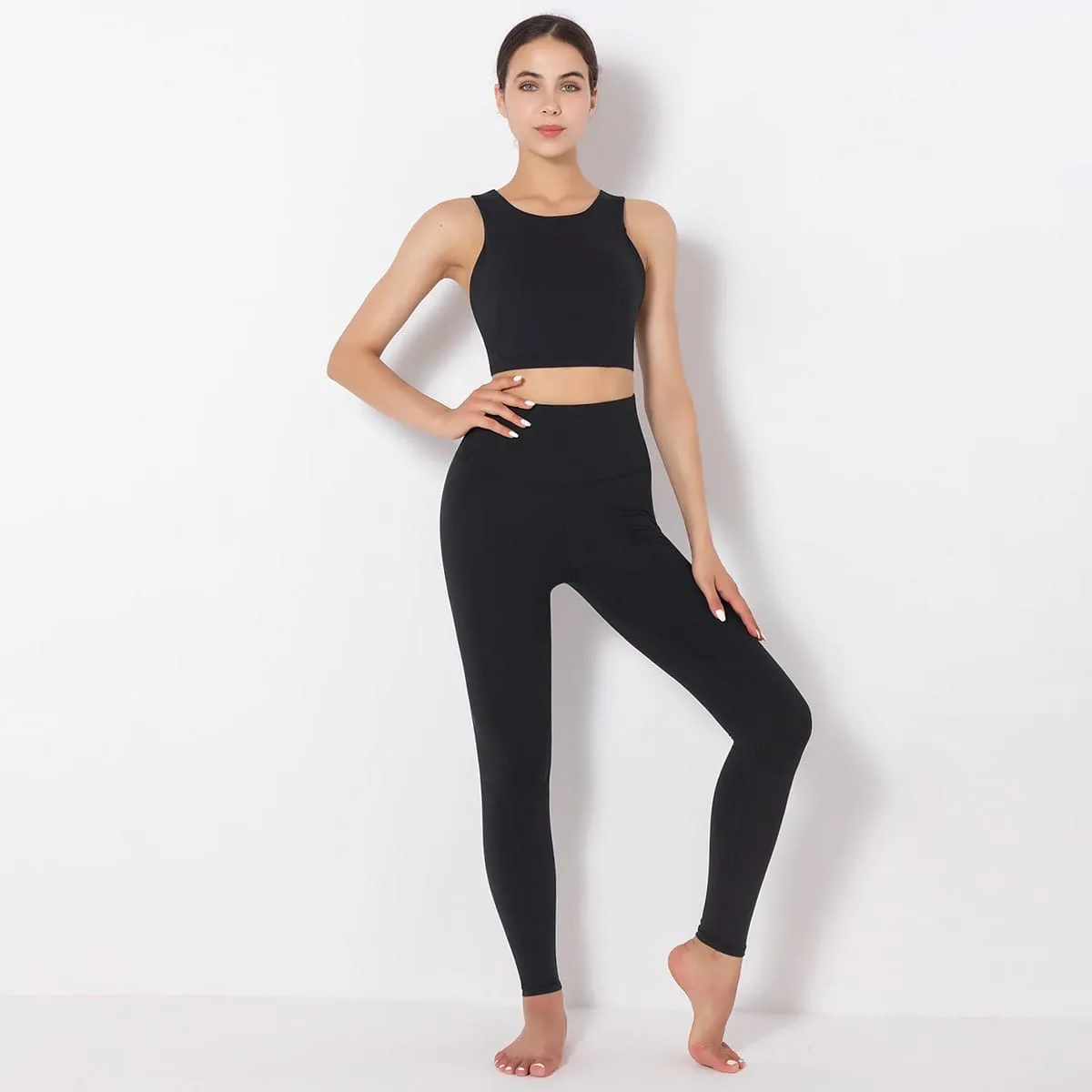 Mass Vest Bra Legging Sports Set