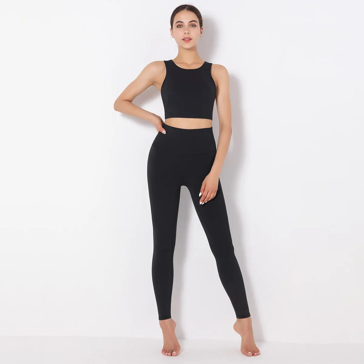 Mass Vest Bra Legging Sports Set
