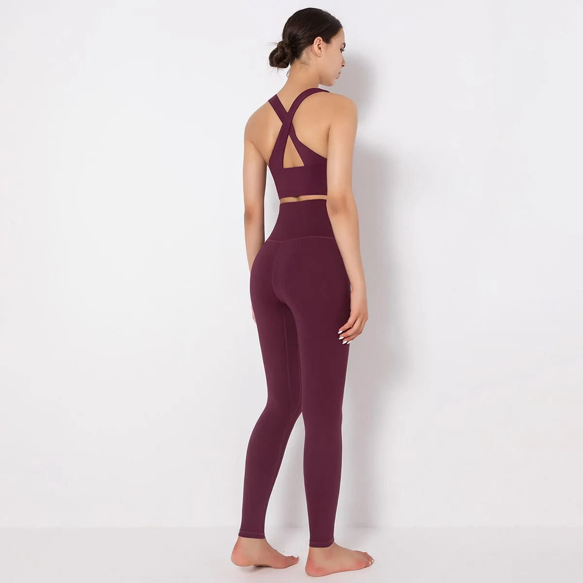 Mass Vest Bra Legging Sports Set