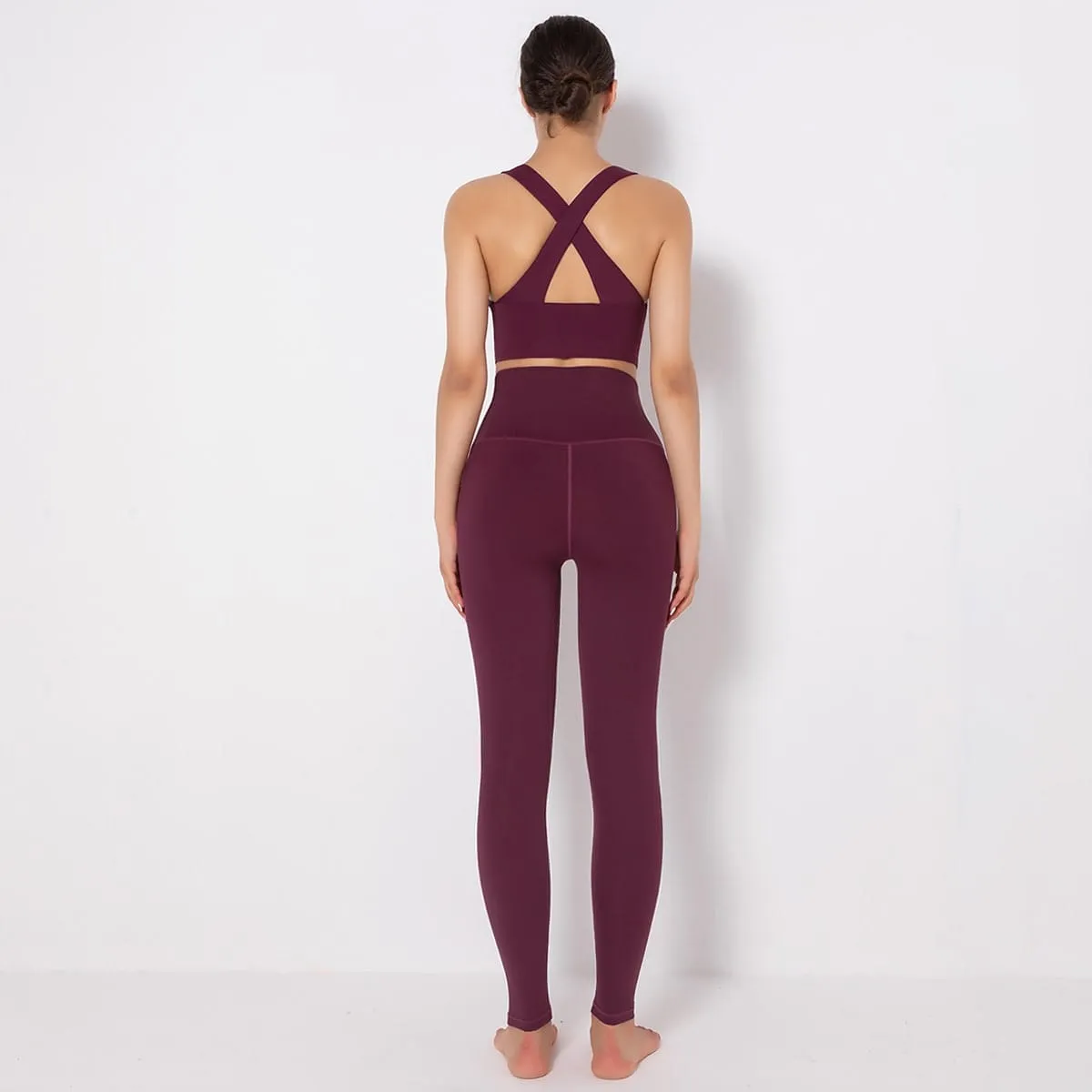 Mass Vest Bra Legging Sports Set