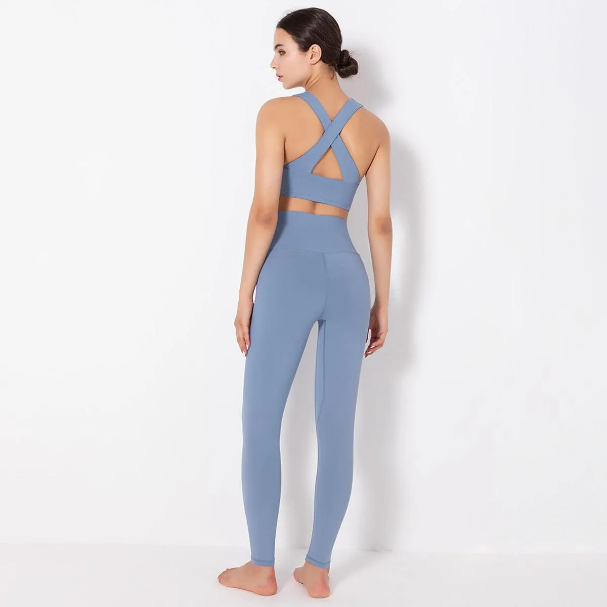 Mass Vest Bra Legging Sports Set