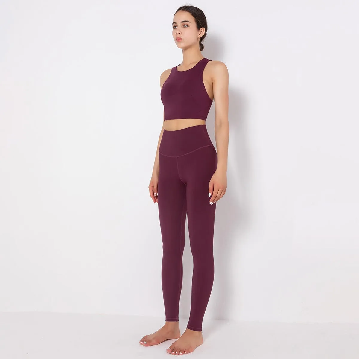 Mass Vest Bra Legging Sports Set