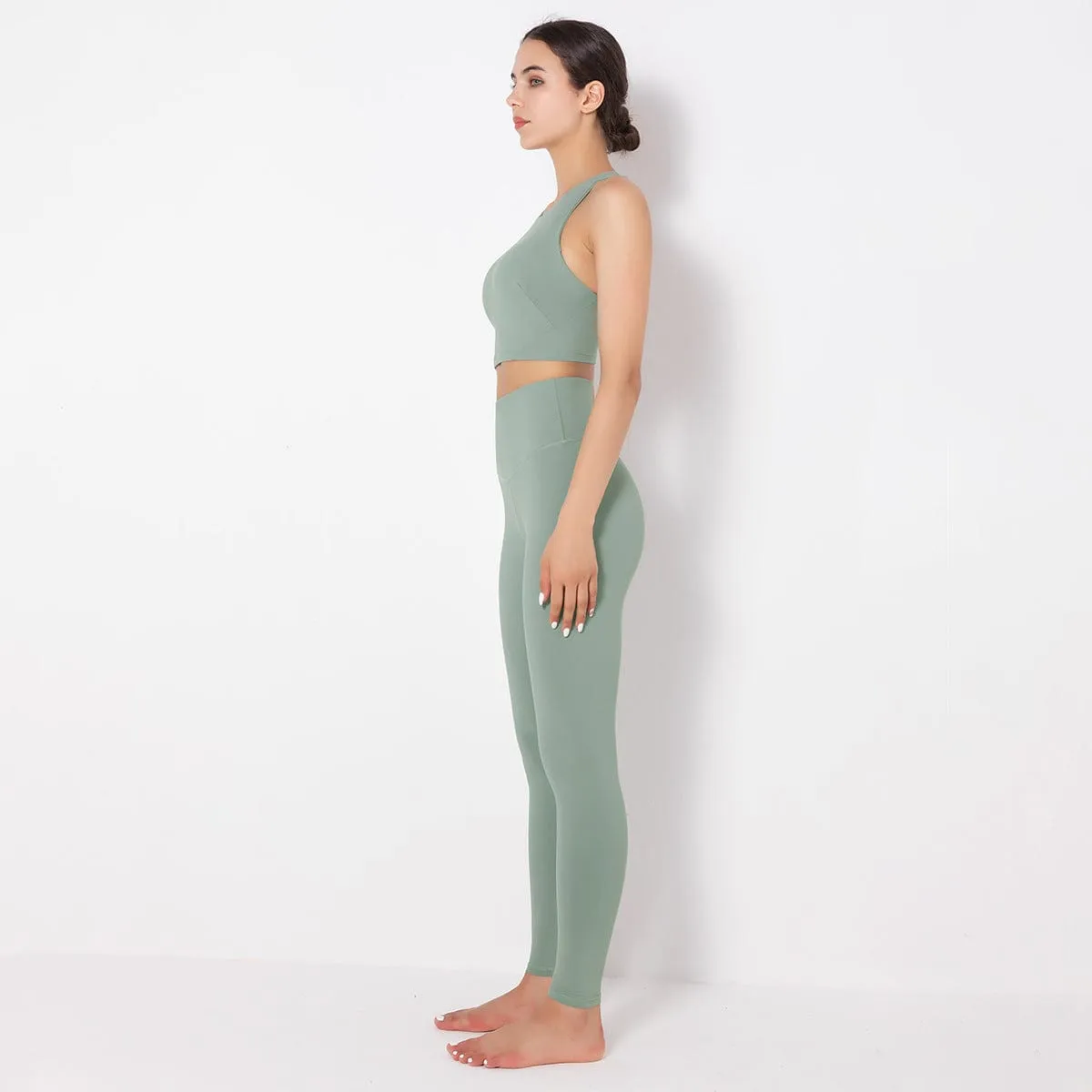 Mass Vest Bra Legging Sports Set