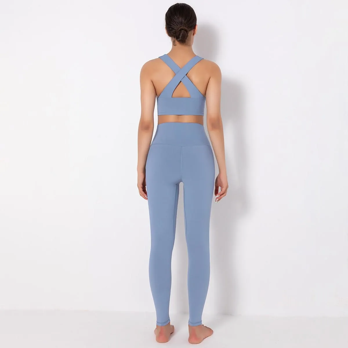Mass Vest Bra Legging Sports Set