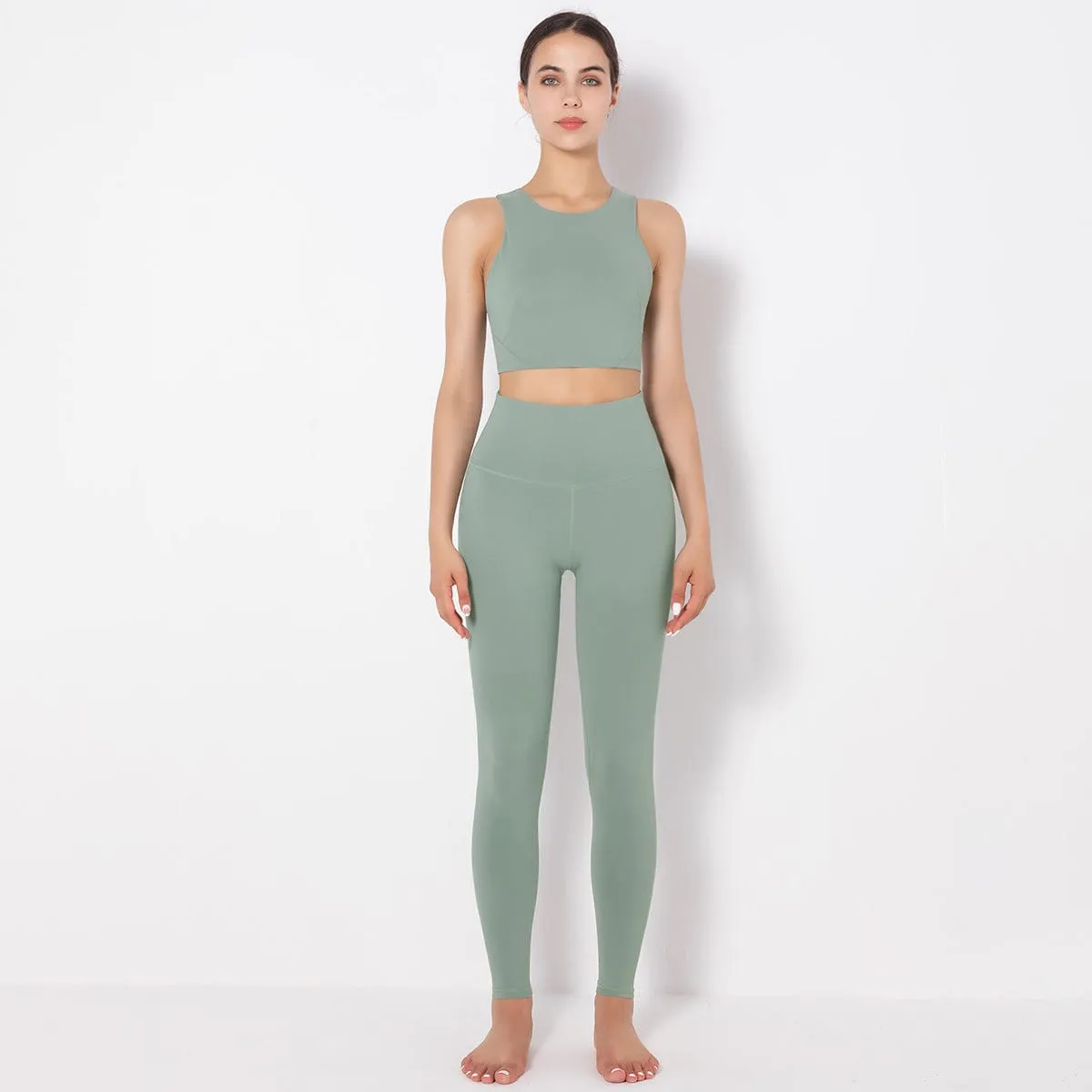 Mass Vest Bra Legging Sports Set