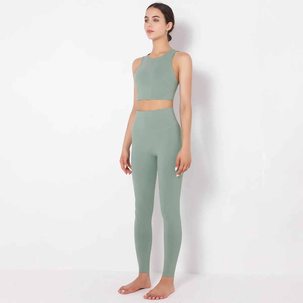 Mass Vest Bra Legging Sports Set
