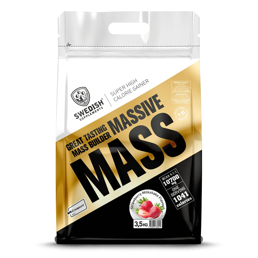Massive Mass Strawberry Milkshake - 3500g.