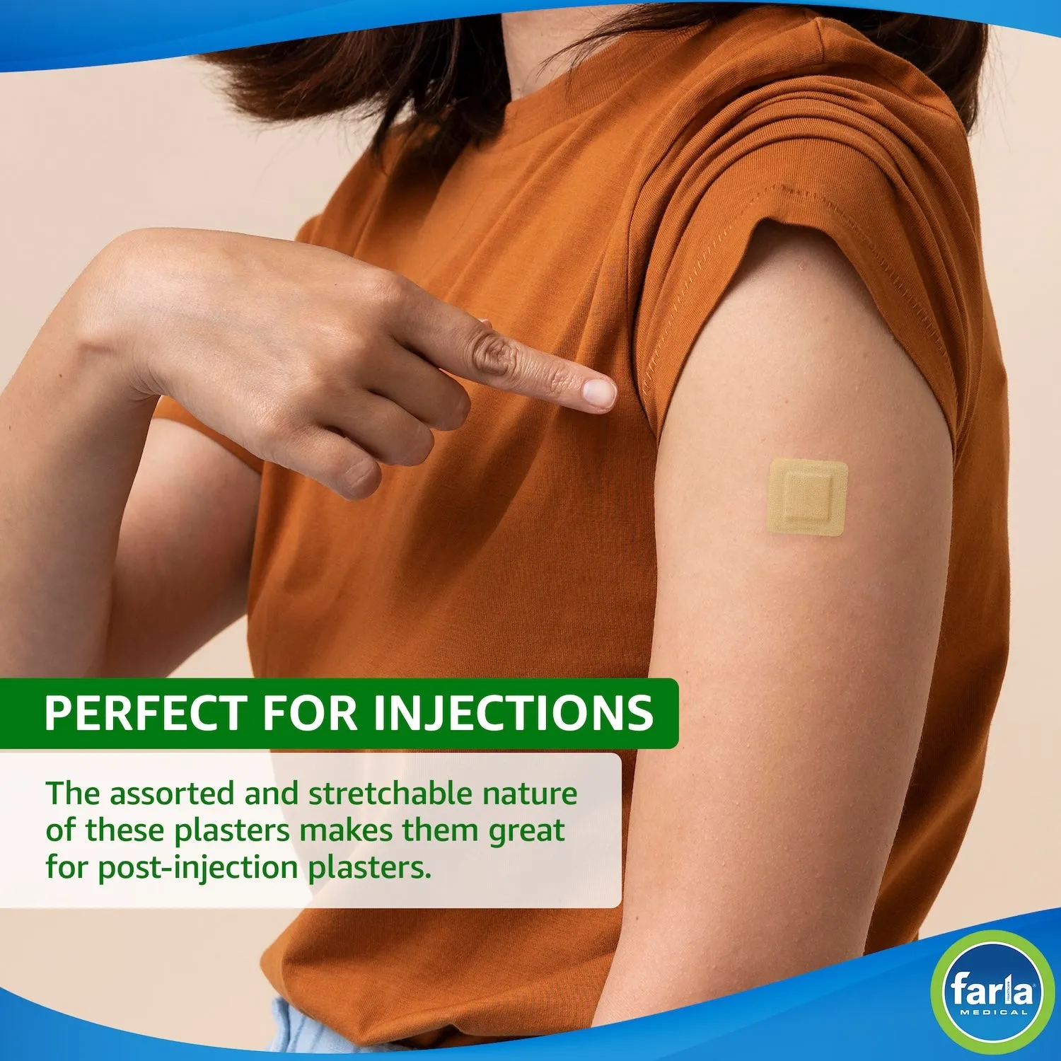 MediRange Assorted Plasters | Stretch Fabric | Pack of 100