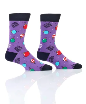 Men's Crew Sock, Check Out My Balls
