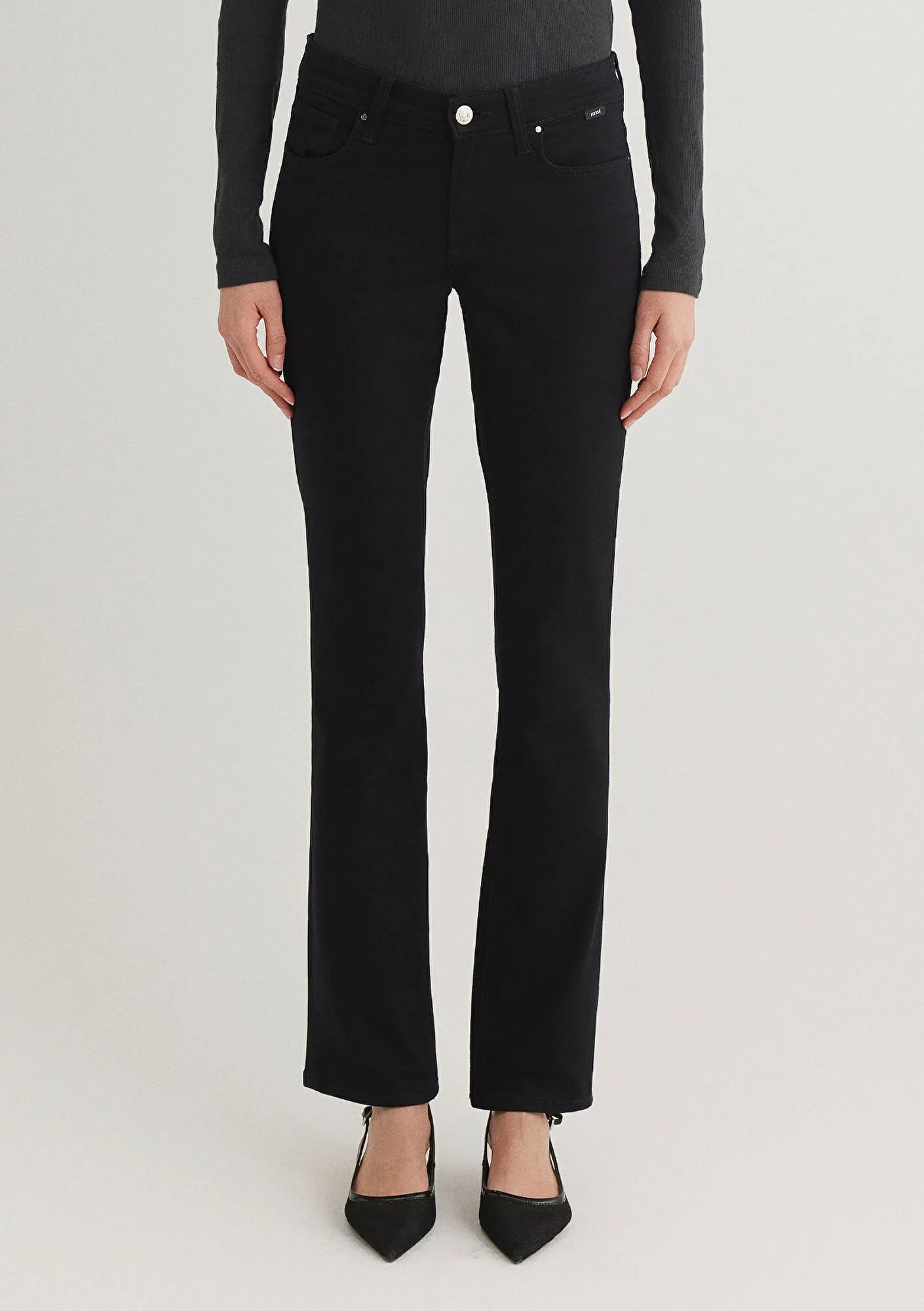 Mona Black Stretch Denim Jean Pants