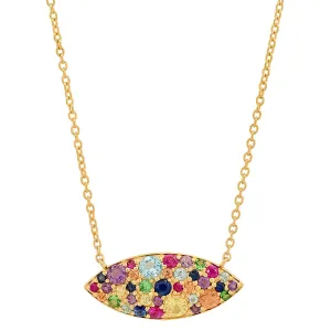 Multi Colored Evil Eye Necklace