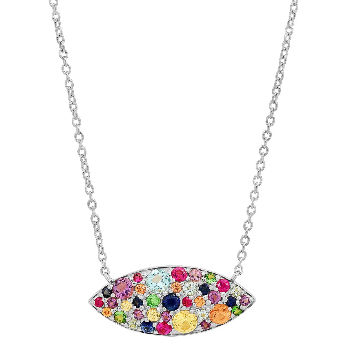 Multi Colored Evil Eye Necklace