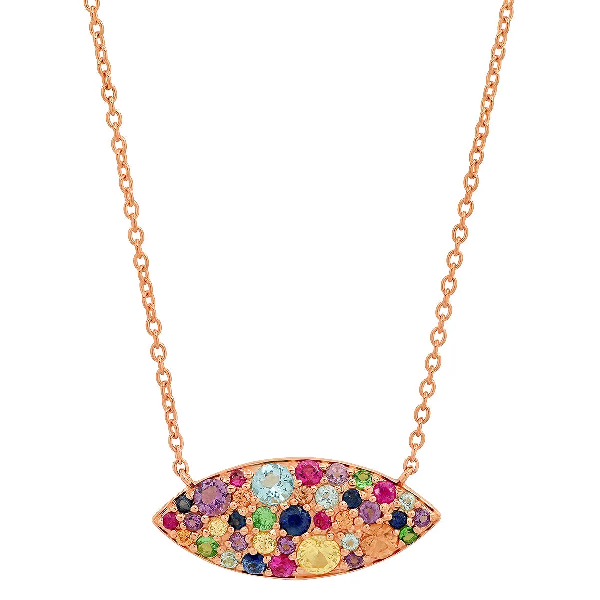 Multi Colored Evil Eye Necklace