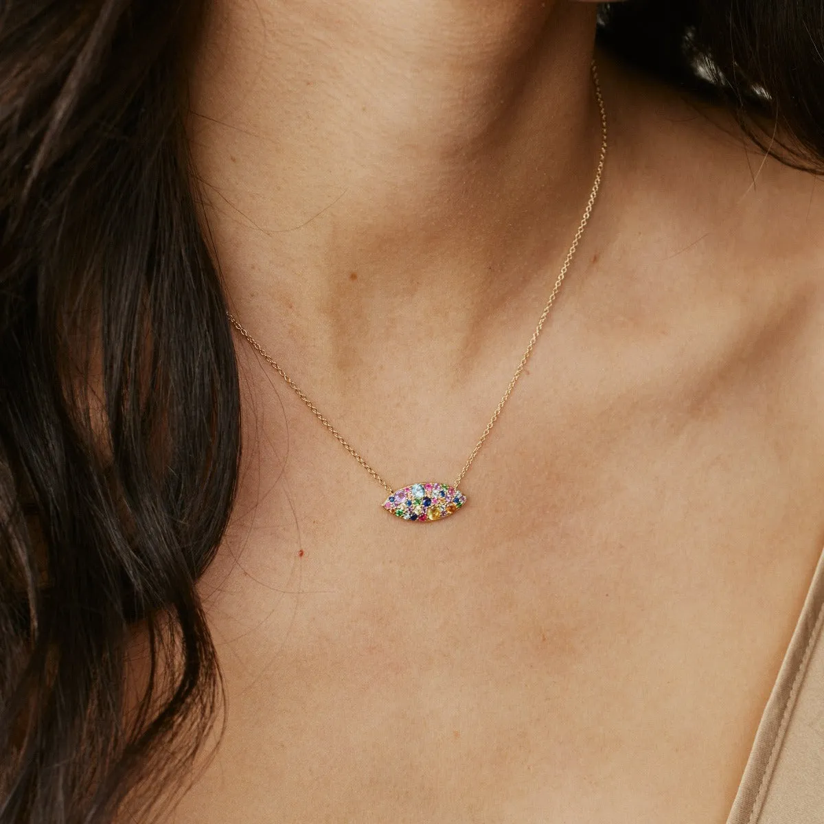 Multi Colored Evil Eye Necklace