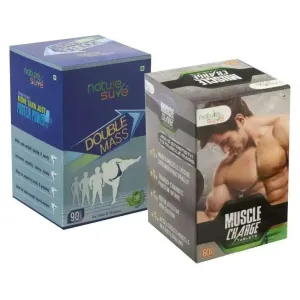 Nature Sure Combo: Double Mass and Muscle Charge Tablets for Body Mass and Muscle Strength