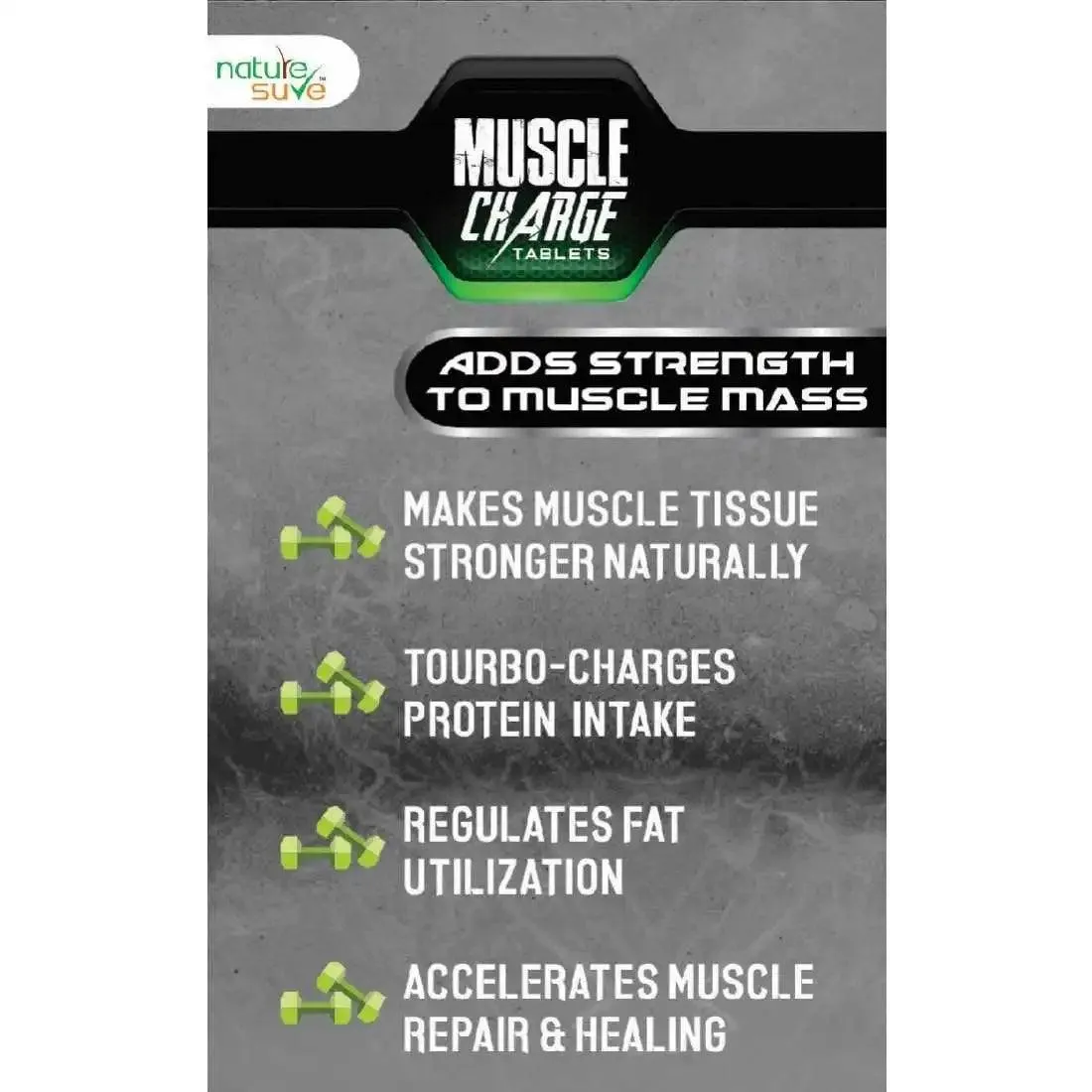 Nature Sure Combo: Double Mass and Muscle Charge Tablets for Body Mass and Muscle Strength