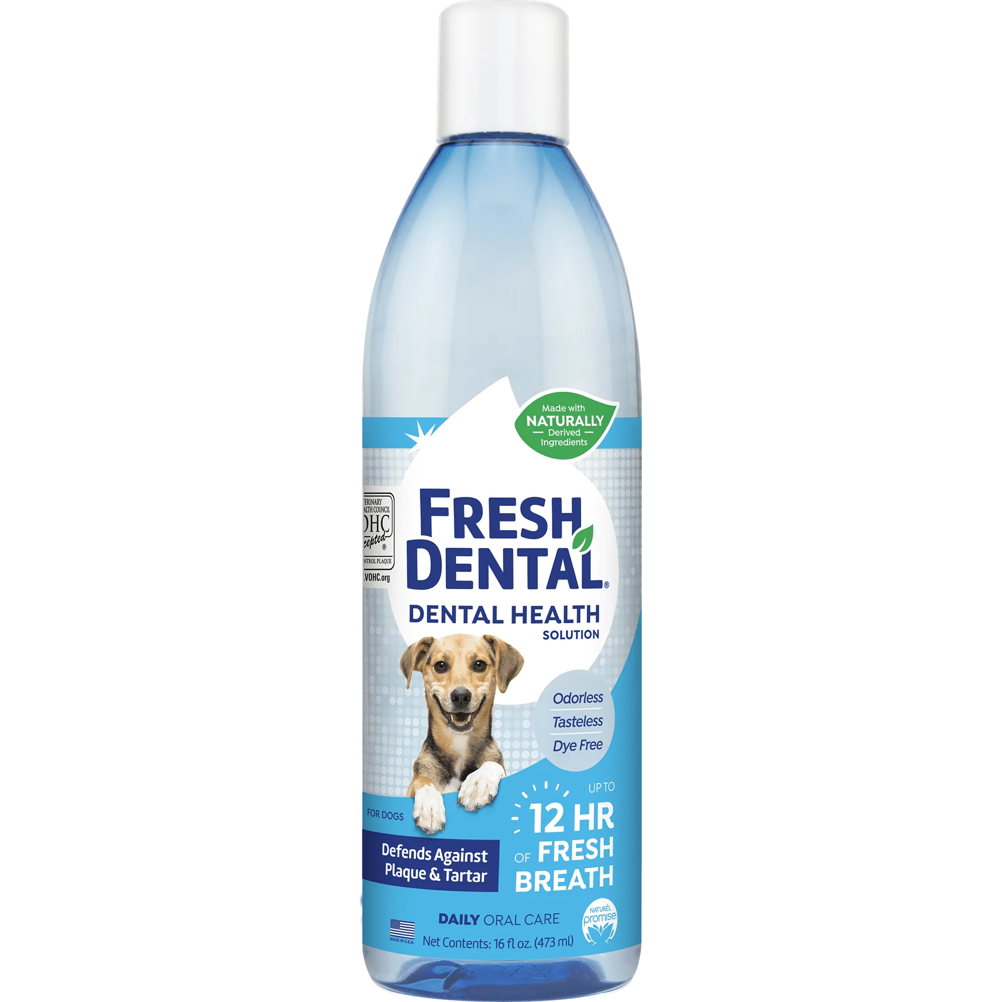 Naturel Promise Fresh Dental Dog Breath Freshener Water Additive for Dogs, 16 oz