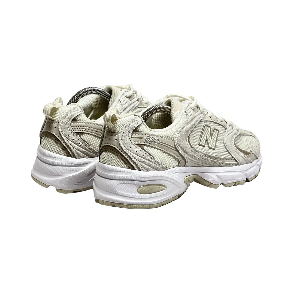New Balance 530 Sport Shoes Fabric Beige Color For Men
