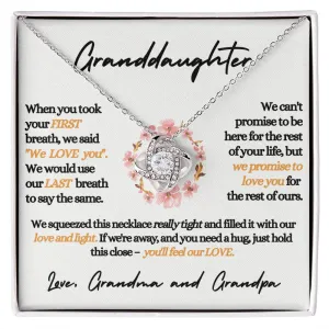 Our Granddaughter - We Love You | Beautiful 14k Gold Necklace for Grand Daughters