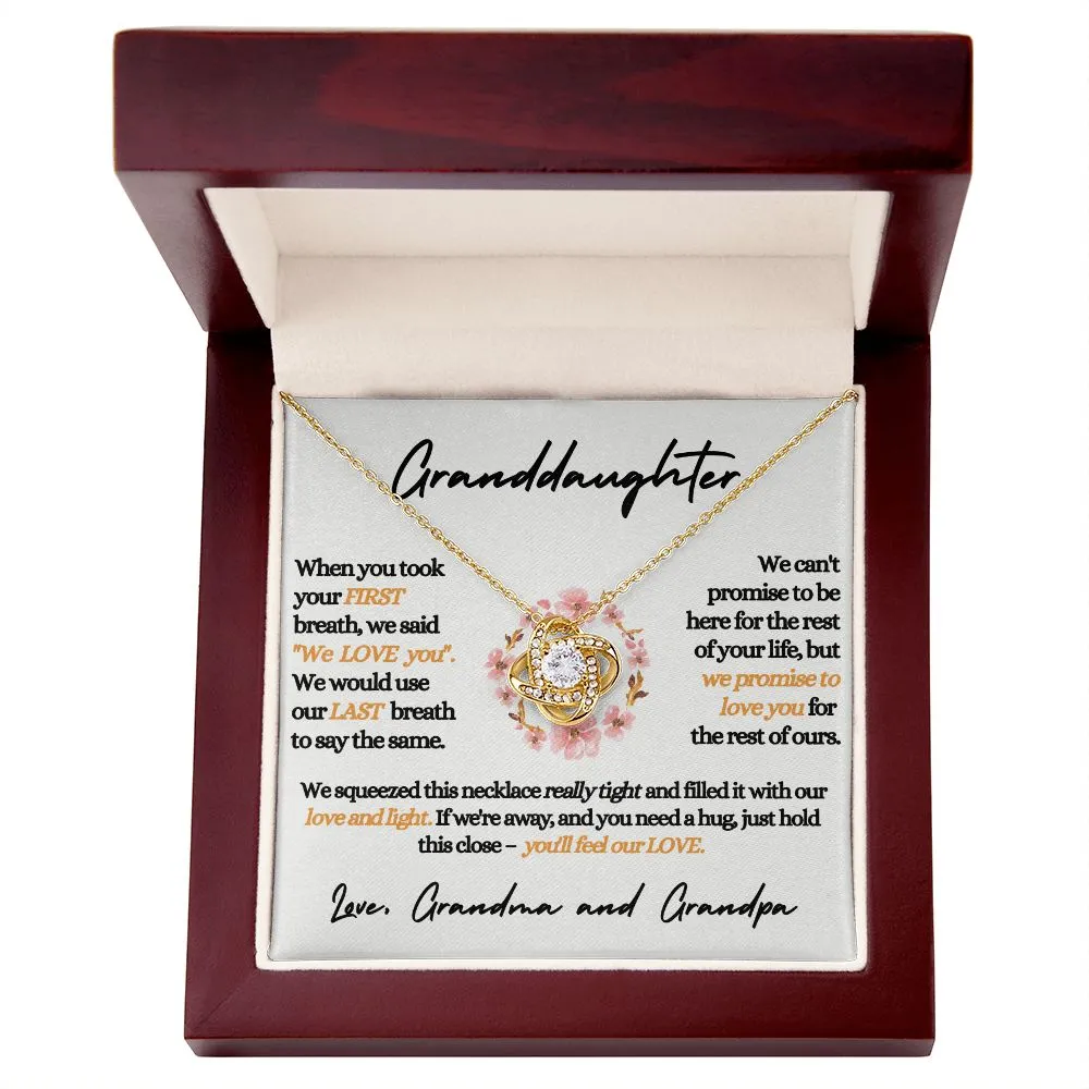 Our Granddaughter - We Love You | Beautiful 14k Gold Necklace for Grand Daughters