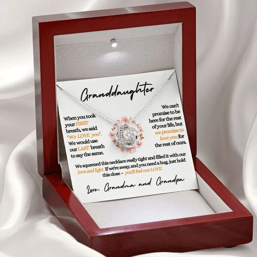Our Granddaughter - We Love You | Beautiful 14k Gold Necklace for Grand Daughters