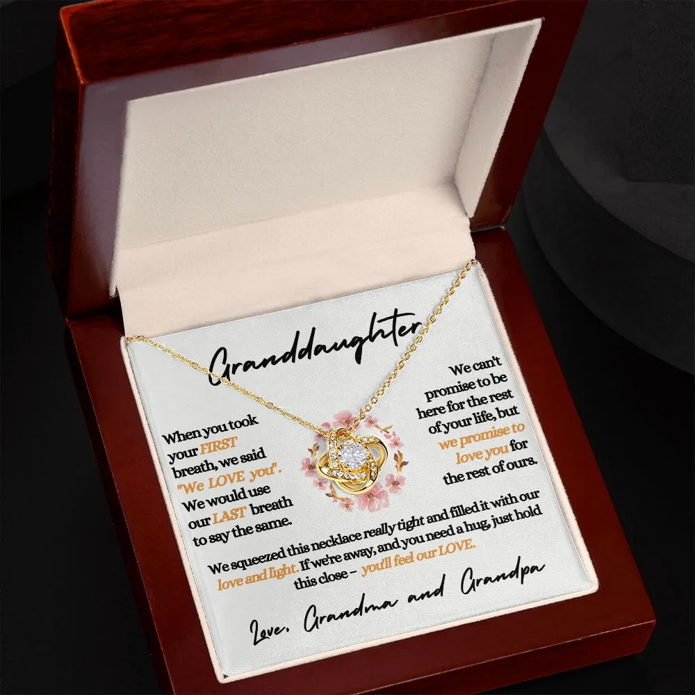Our Granddaughter - We Love You | Beautiful 14k Gold Necklace for Grand Daughters