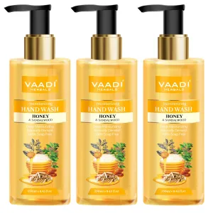 Pack of 3 Deep Moisturizing Honey & Sandal Hand Wash (250 ml x 3)