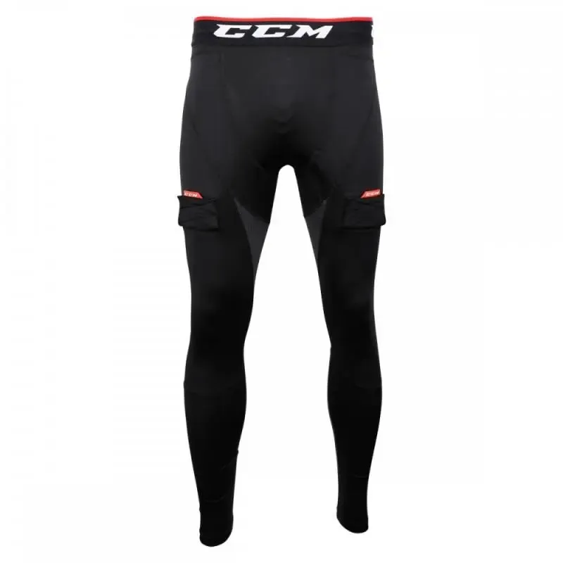 PANTALÓN LARGO CCM DE COMPRESIÓN CON COQUILLA, VELCROS Y GRIP SR.