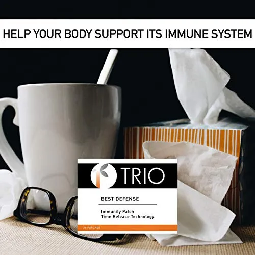 Parche de inmunidad Trio Best Defense con mezcla de saúco, zinc y vitamina C (30 parches)