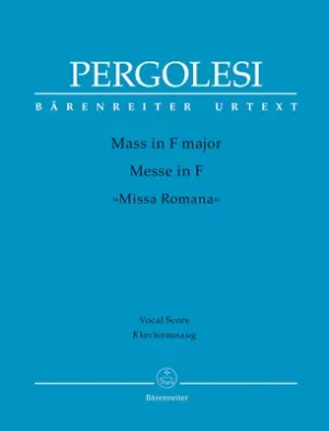 PERGOLESI - MASS F MAJOR VOCAL SCORE
