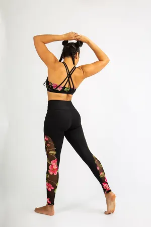 Pink Blossom Floral Leggings