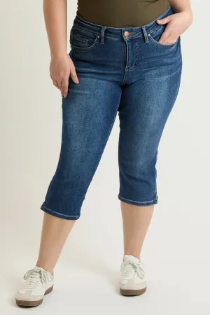 Plus High Rise Premium Stretch Essential Capri, Pack of 6