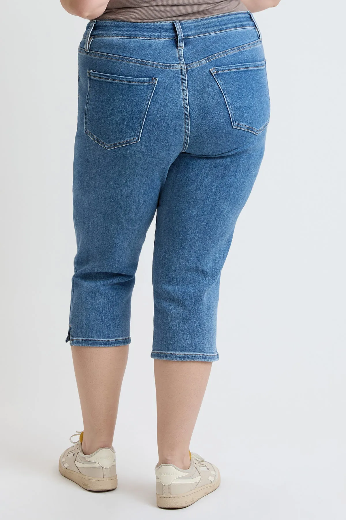 Plus High Rise Premium Stretch Essential Capri, Pack of 6