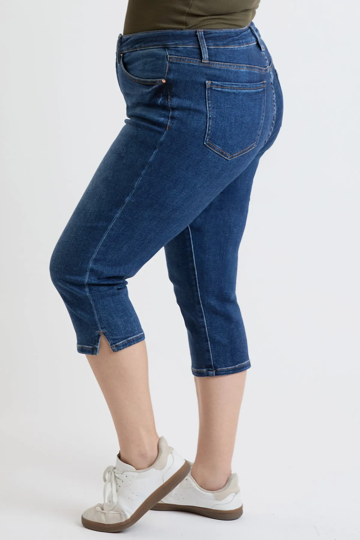 Plus High Rise Premium Stretch Essential Capri, Pack of 6