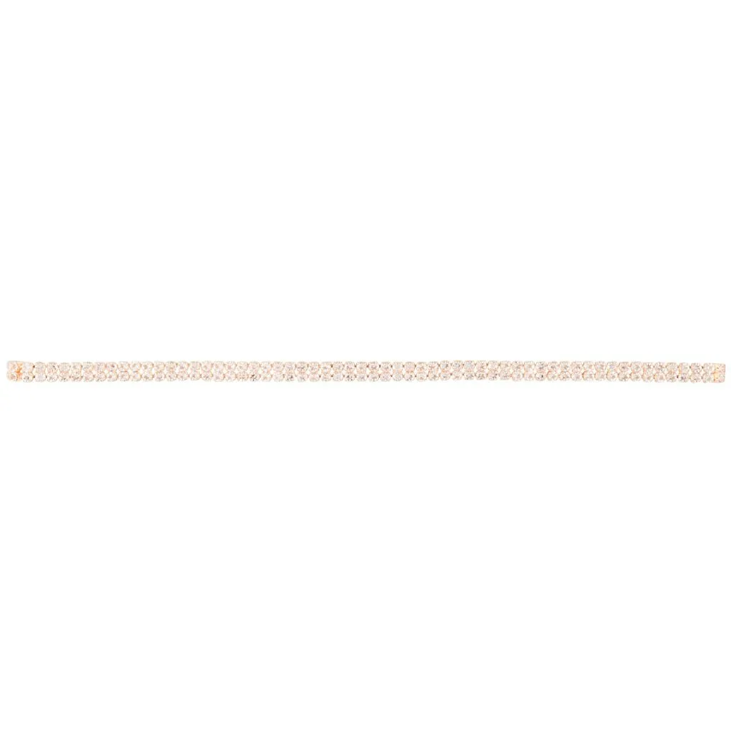 Rose Gold Diamante Multi Layer Choker