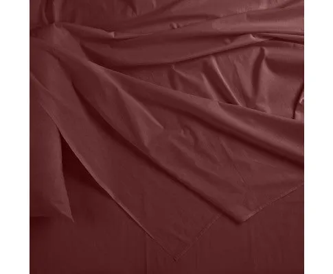 Royal Comfort Bamboo Blended Sheet & Pillowcases Set 1000TC Ultra Soft Bedding - MALAGA WINE