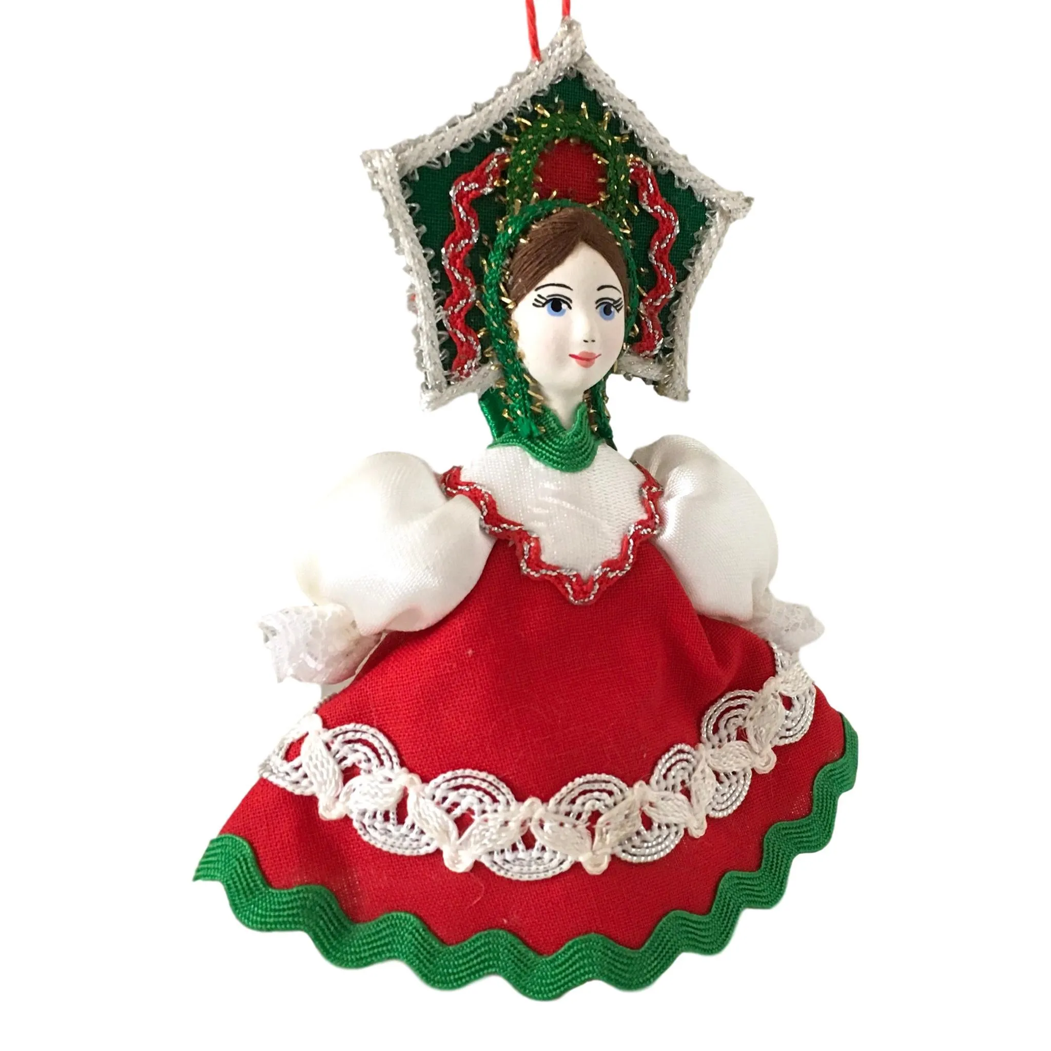 Russian Girl Christmas Tree Ornament