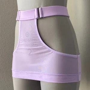 S // DAMAGED // Lavender Mesh // Banded Micro Mini
