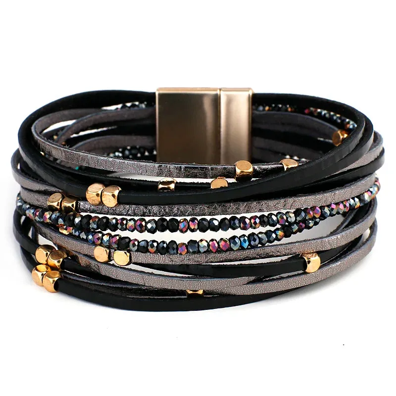 SAL - Multi-Layer Vegan Leather Bracelet
