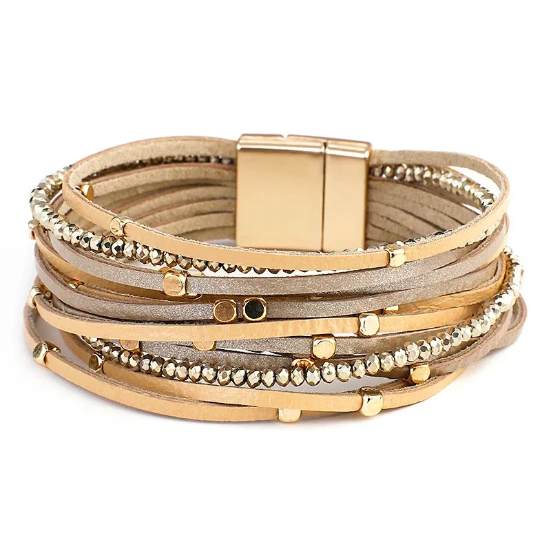 SAL - Multi-Layer Vegan Leather Bracelet